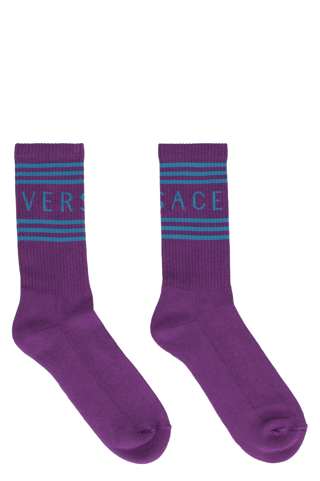 Logo cotton blend socks
