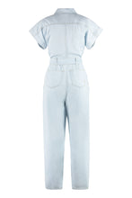 Load image into Gallery viewer, Bowling long denim jumpsuit
