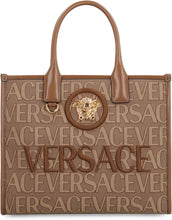 Load image into Gallery viewer, All over logo canvas tote
