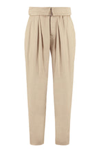 Load image into Gallery viewer, Ingaggio high-rise cotton trousers

