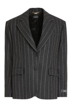 Load image into Gallery viewer, Wool pinstripe blazer
