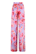 Load image into Gallery viewer, Floral print wide-leg trousers
