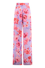 Load image into Gallery viewer, Floral print wide-leg trousers
