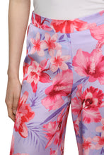 Load image into Gallery viewer, Floral print wide-leg trousers
