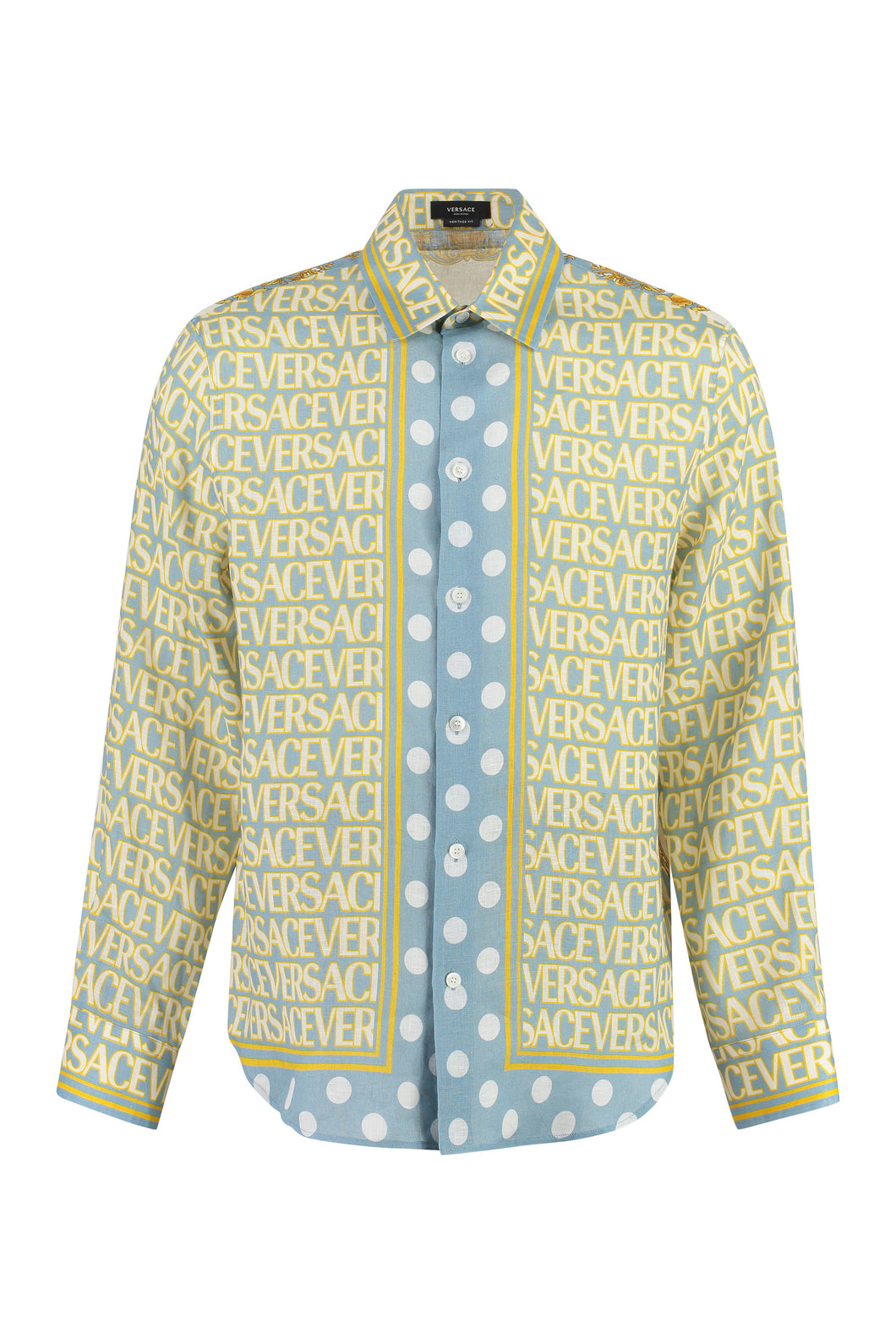 Printed linen shirt
