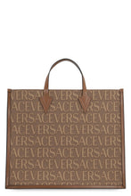 Load image into Gallery viewer, Canvas and leather shopping bag
