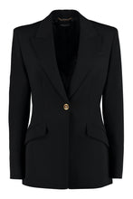 Load image into Gallery viewer, Wool single-breasted blazer
