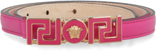 Load image into Gallery viewer, Embellished buckle leather belt
