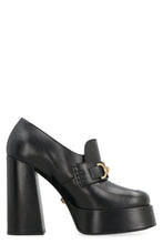 Load image into Gallery viewer, Logo detail leather loafers
