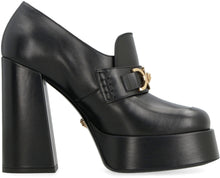 Load image into Gallery viewer, Logo detail leather loafers
