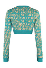 Load image into Gallery viewer, Cropped-length knitted cardigan
