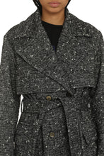 Load image into Gallery viewer, Trackball wool trench coat
