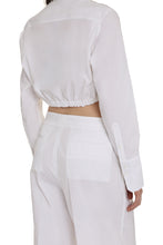 Load image into Gallery viewer, Camene cropped poplin shirt
