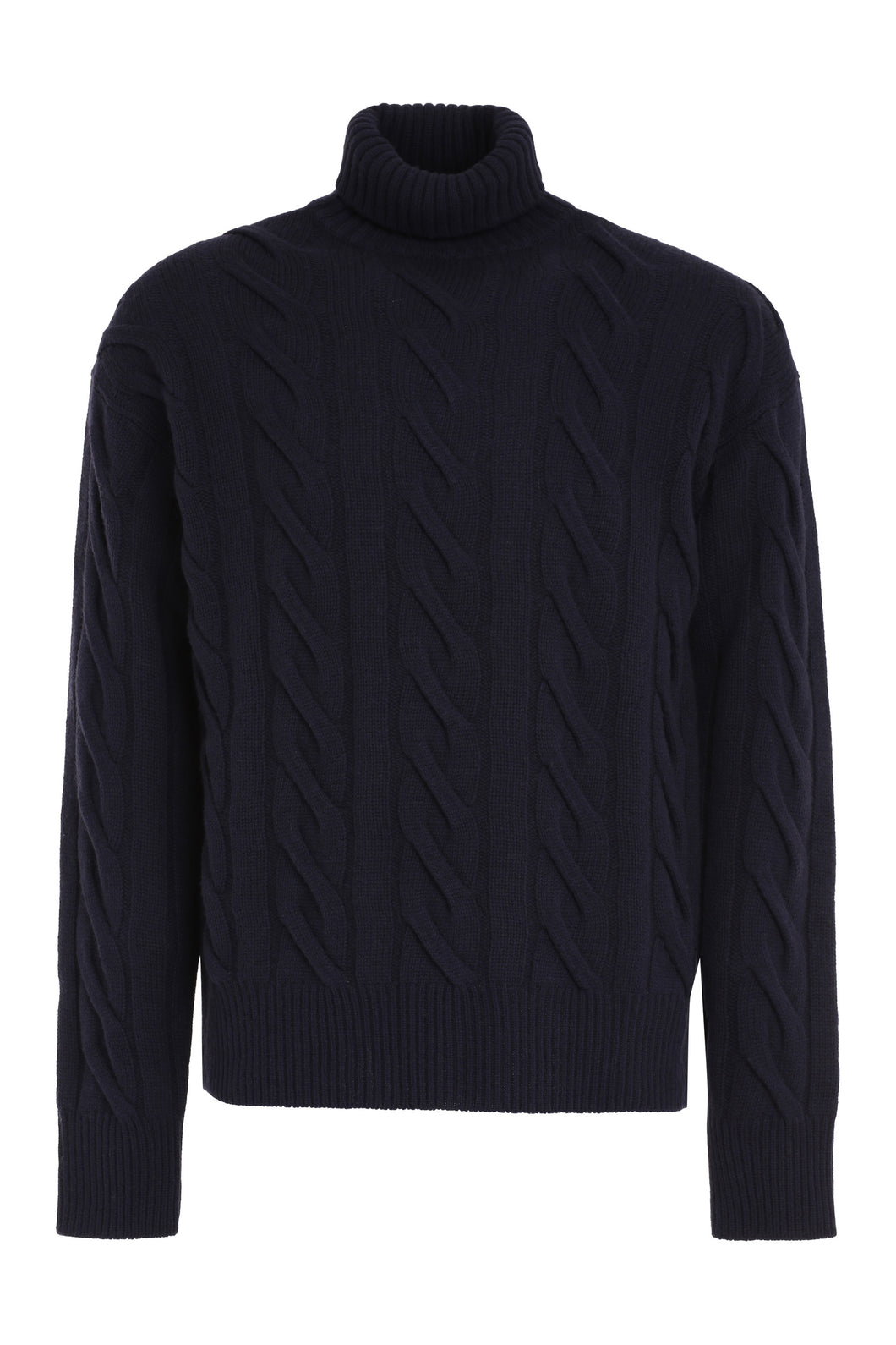 Virgin-wool turtleneck sweater