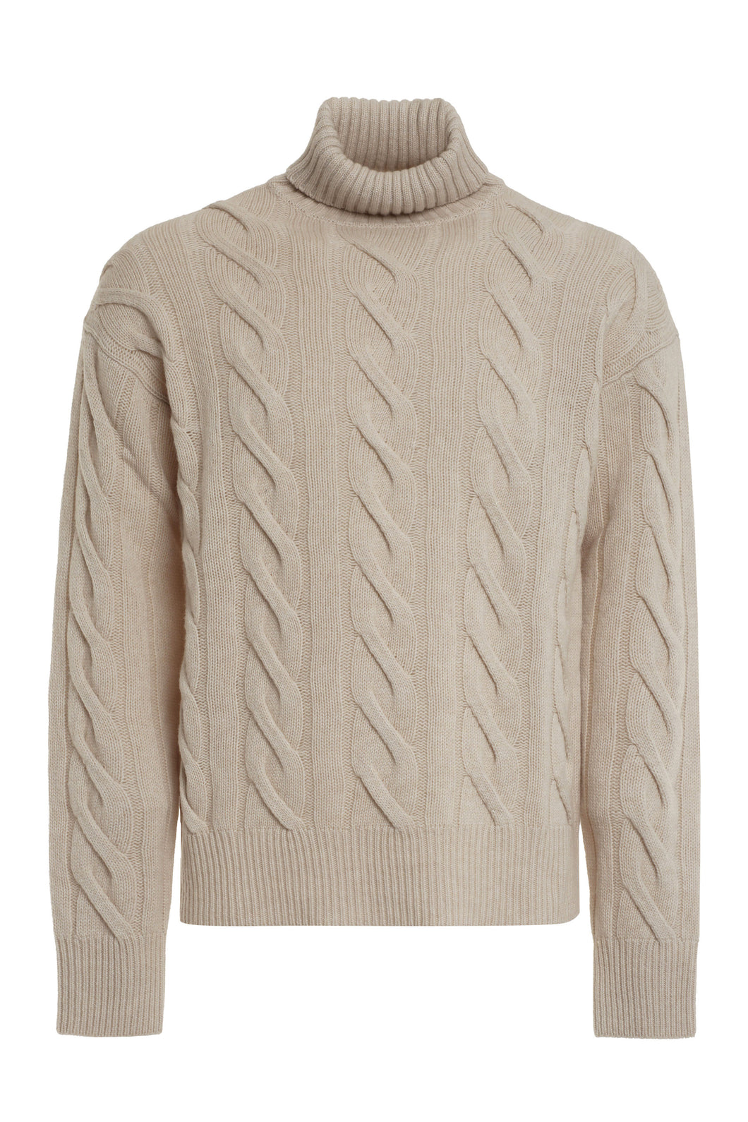 Virgin-wool turtleneck sweater