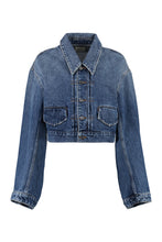 Load image into Gallery viewer, Cropped denim jacket

