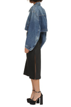 Load image into Gallery viewer, Cropped denim jacket
