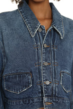 Load image into Gallery viewer, Cropped denim jacket
