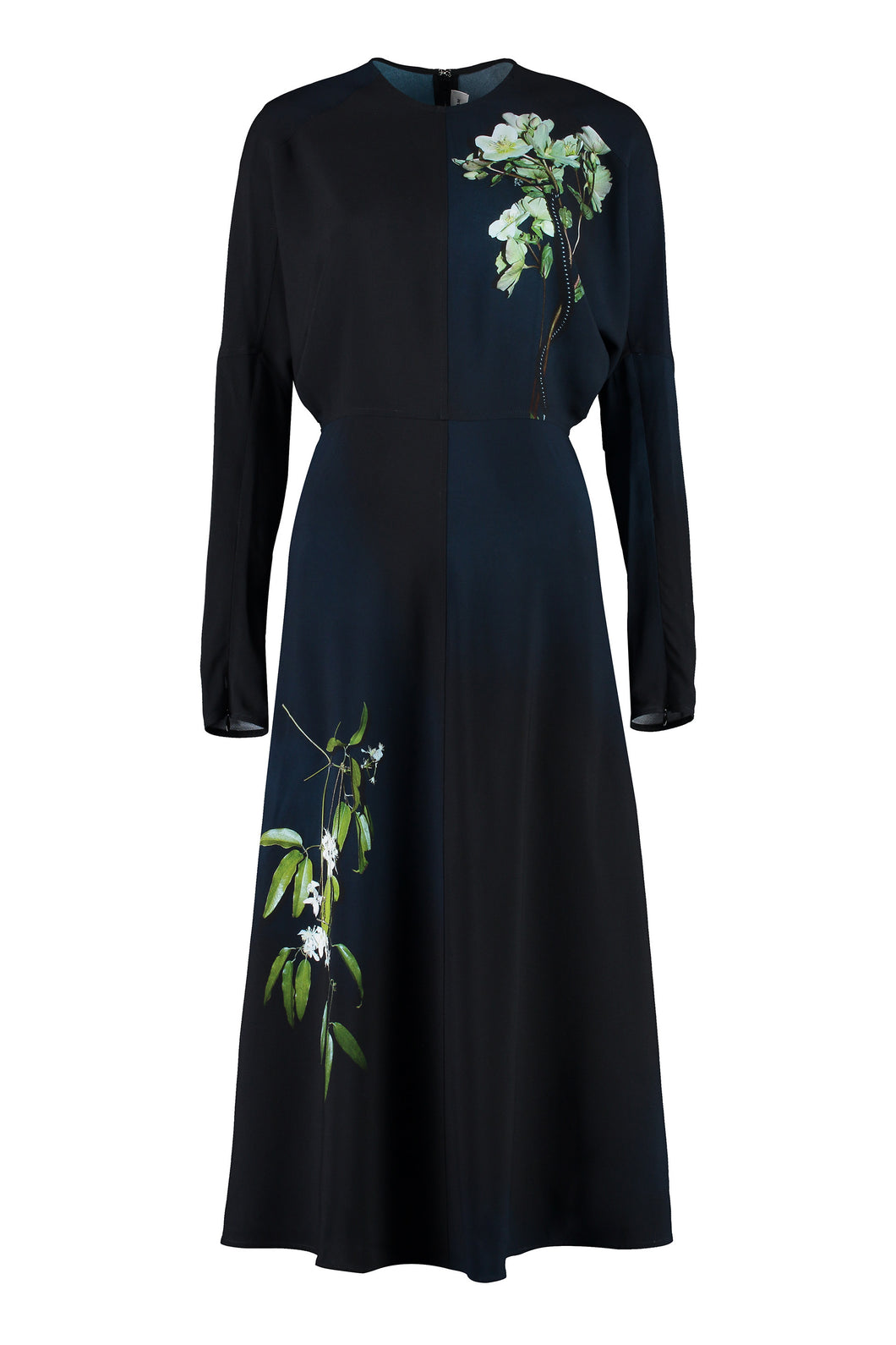 Floral print crepe dress