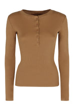 Load image into Gallery viewer, Jordan Henley long sleeve cotton t-shirt
