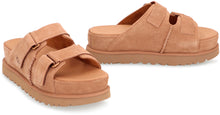 Load image into Gallery viewer, Goldenstar Hi leather slides
