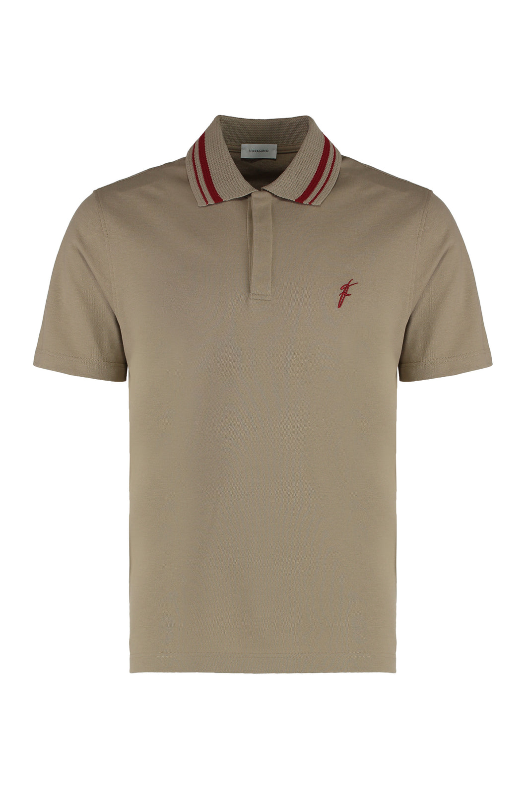 Cotton-piqué polo shirt