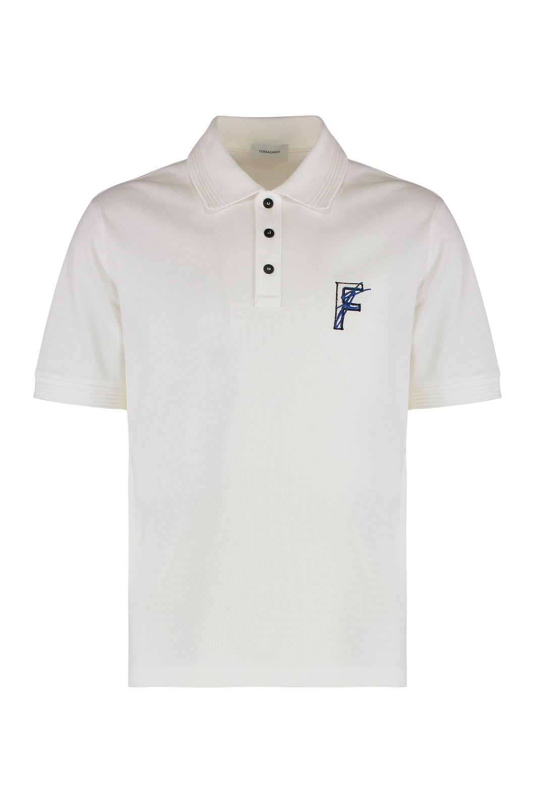 Cotton-piqué polo shirt