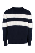Load image into Gallery viewer, Striped crew-neck sweater
