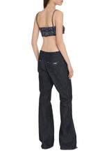 Load image into Gallery viewer, Cropped denim top
