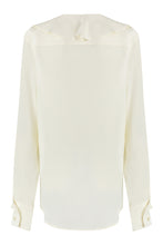 Load image into Gallery viewer, Ruffled silk blouse
