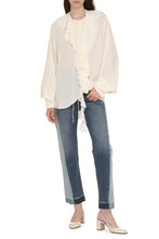 Load image into Gallery viewer, Ruffled silk blouse
