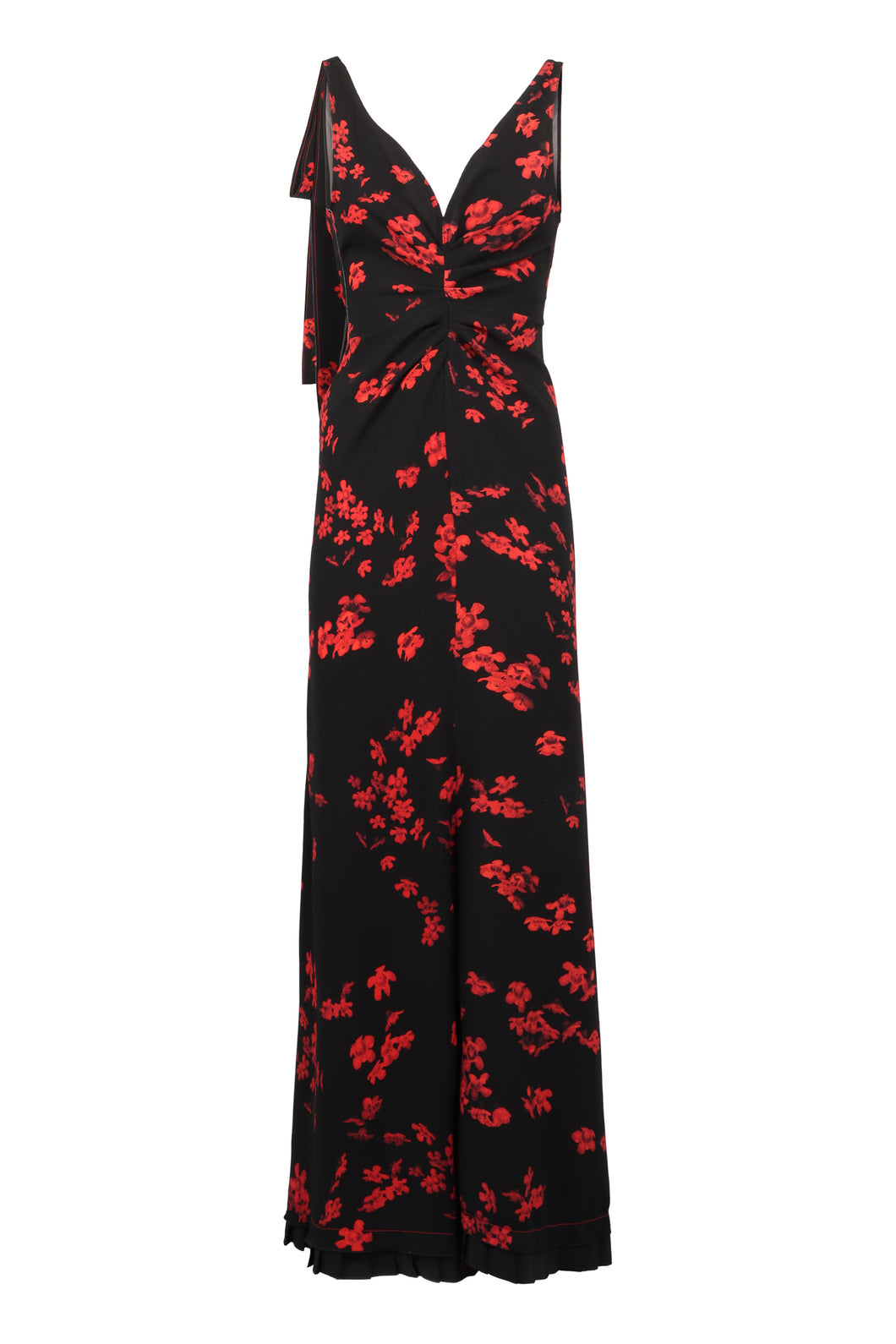 Printed crepe dress