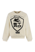 Load image into Gallery viewer, Logo detail faux fur sweatshirt
