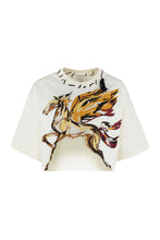 Load image into Gallery viewer, Embroidered cropped t-shirt
