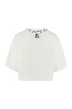 Load image into Gallery viewer, Embroidered cropped t-shirt
