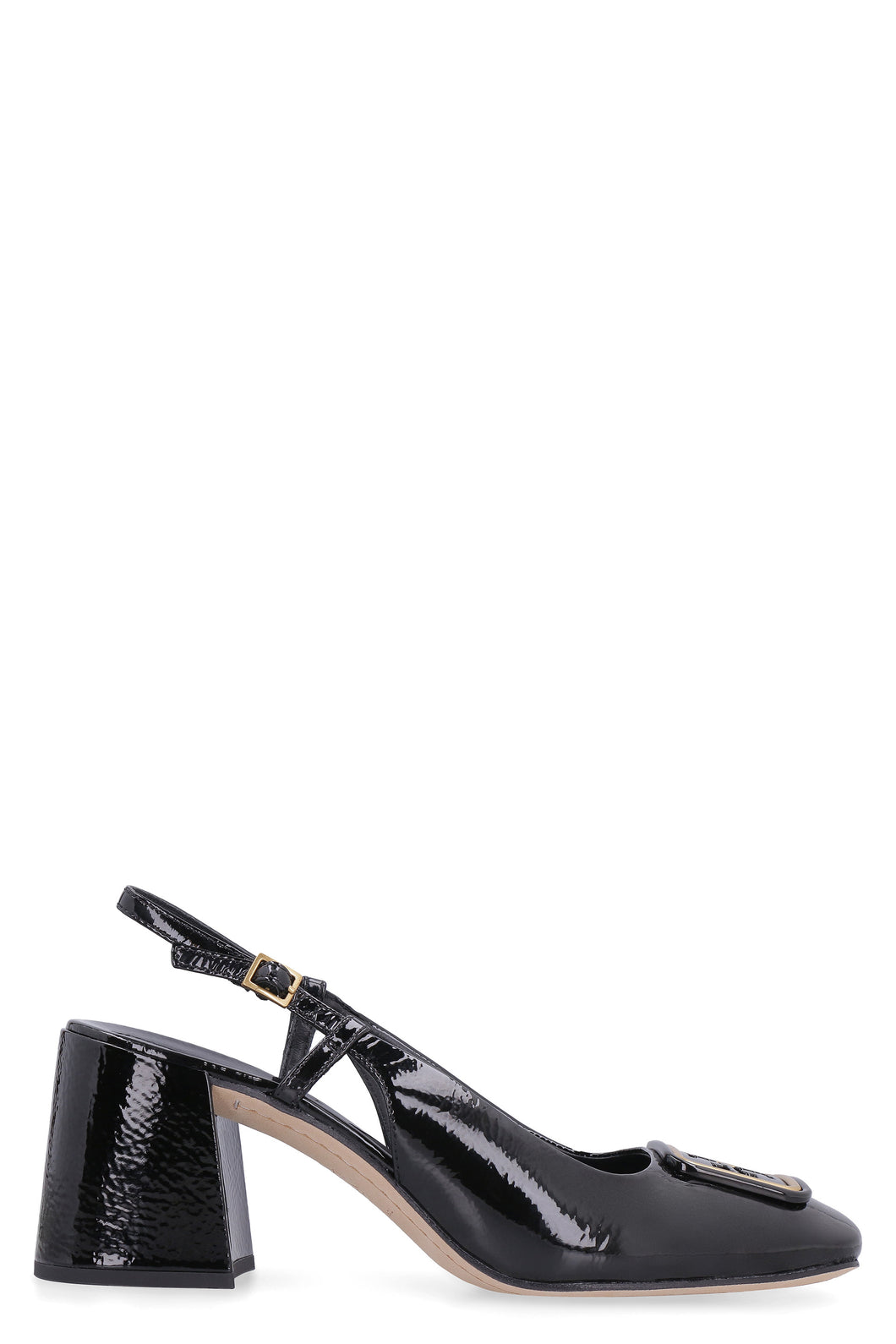 Georgia patent leather slingback pumps