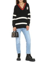 Load image into Gallery viewer, Patch detail wool sweater
