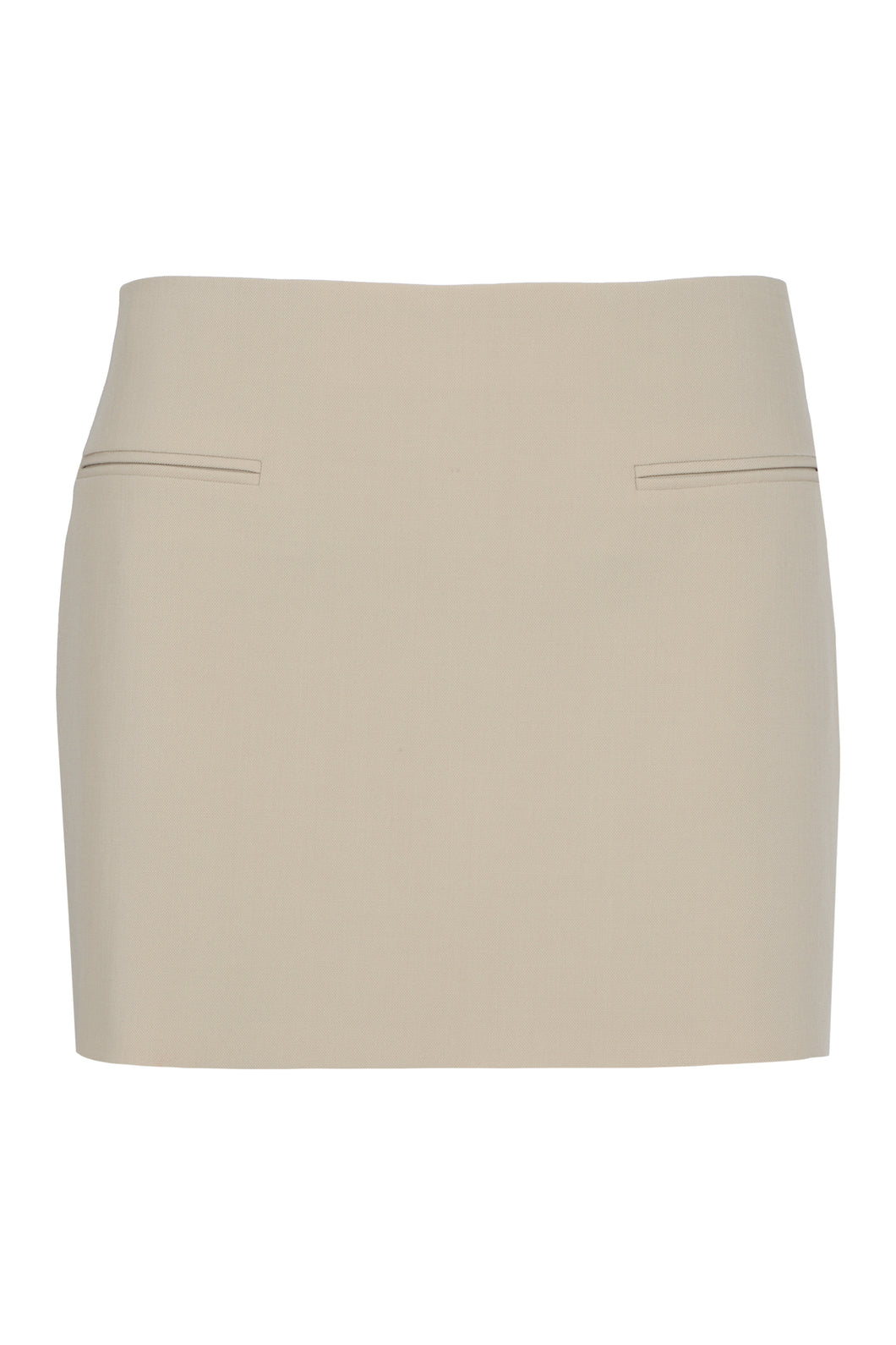 Wool mini skirt