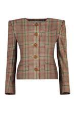 Load image into Gallery viewer, Checked wood jacket
