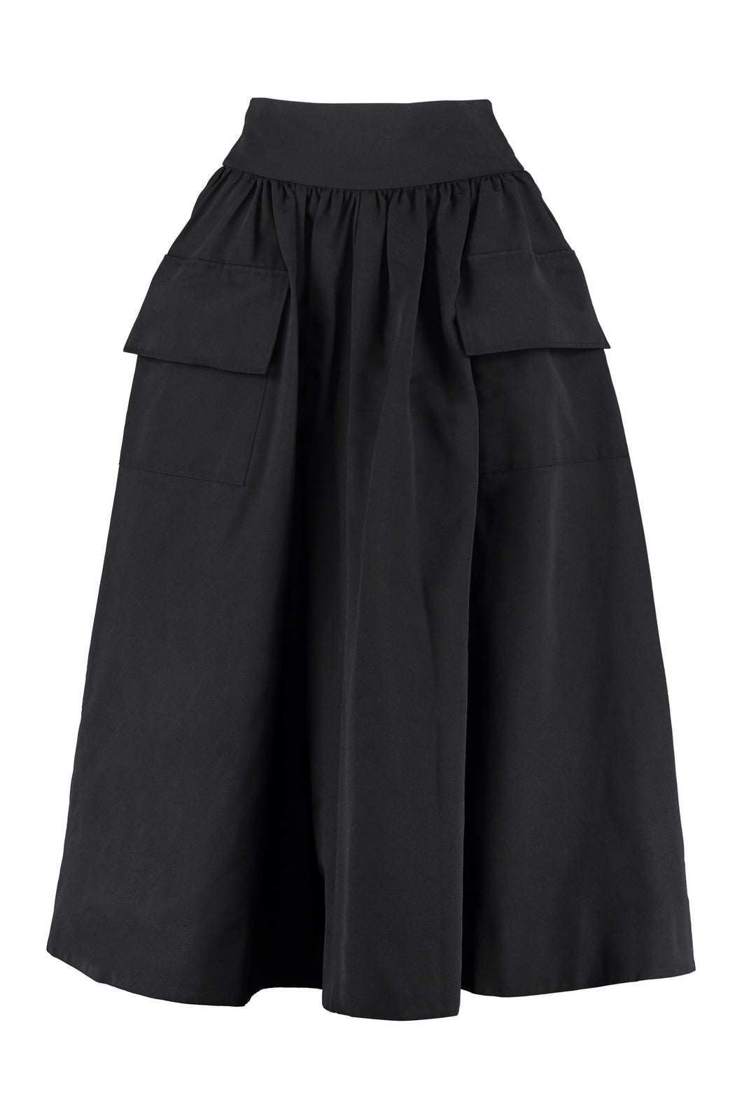 Irises gathered skirt