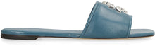 Load image into Gallery viewer, Eleanor leather slides with logo
