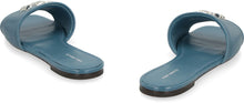 Load image into Gallery viewer, Eleanor leather slides with logo
