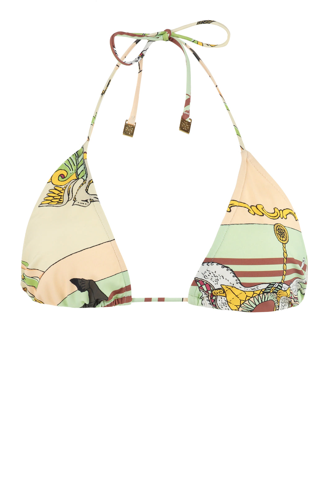 Printed bikini top