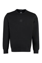 Load image into Gallery viewer, Cotton crew-neck sweatshirt with logo
