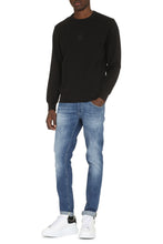 Load image into Gallery viewer, Cotton crew-neck sweatshirt with logo
