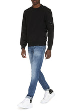 Load image into Gallery viewer, Cotton crew-neck sweatshirt with logo
