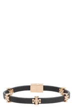 Load image into Gallery viewer, Eleanor logo charm faux leather bracelet
