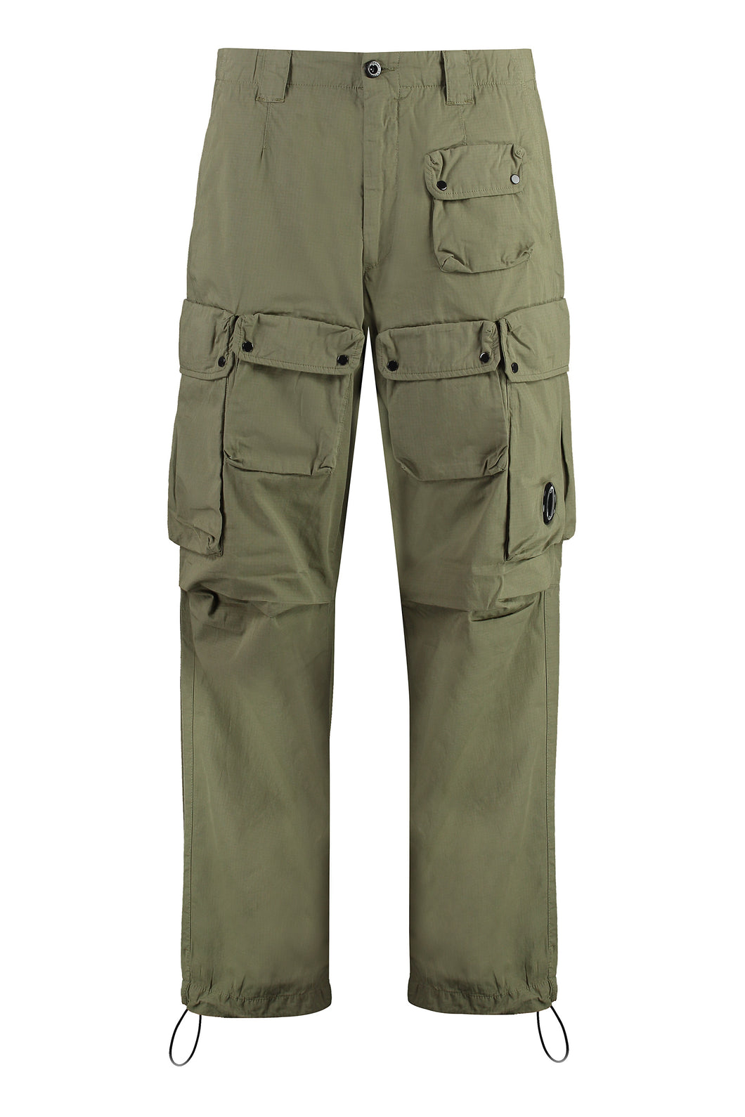 Multi-pocket cotton trousers
