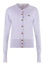 Load image into Gallery viewer, Bea Logo detail cotton cardigan
