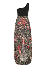 Load image into Gallery viewer, Printed one-shoulder dress
